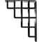 Ekena Millwork Diane Wrought Iron Bracket, (Triple center brace), Antiqued Pewter 2"W x 5 1/2"D x 8"H BKTM02X05X08TDIAPW - alternate 7